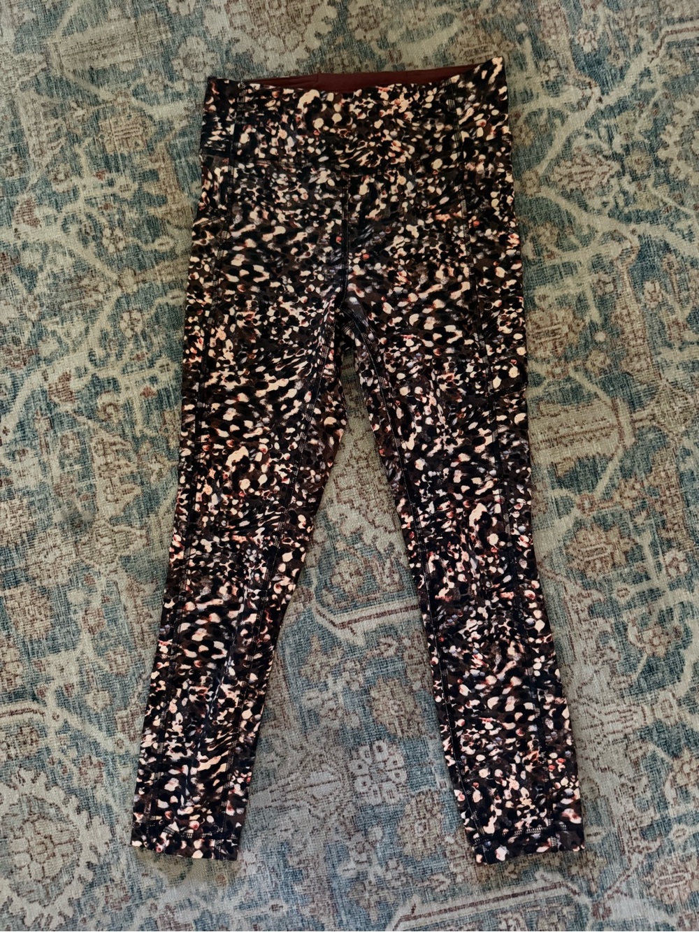 lululemon athletica Black Speckle Print Leggings
